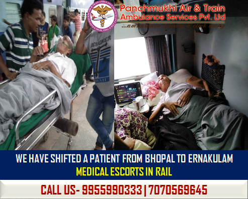 Rail Ambulance service from Bhopal