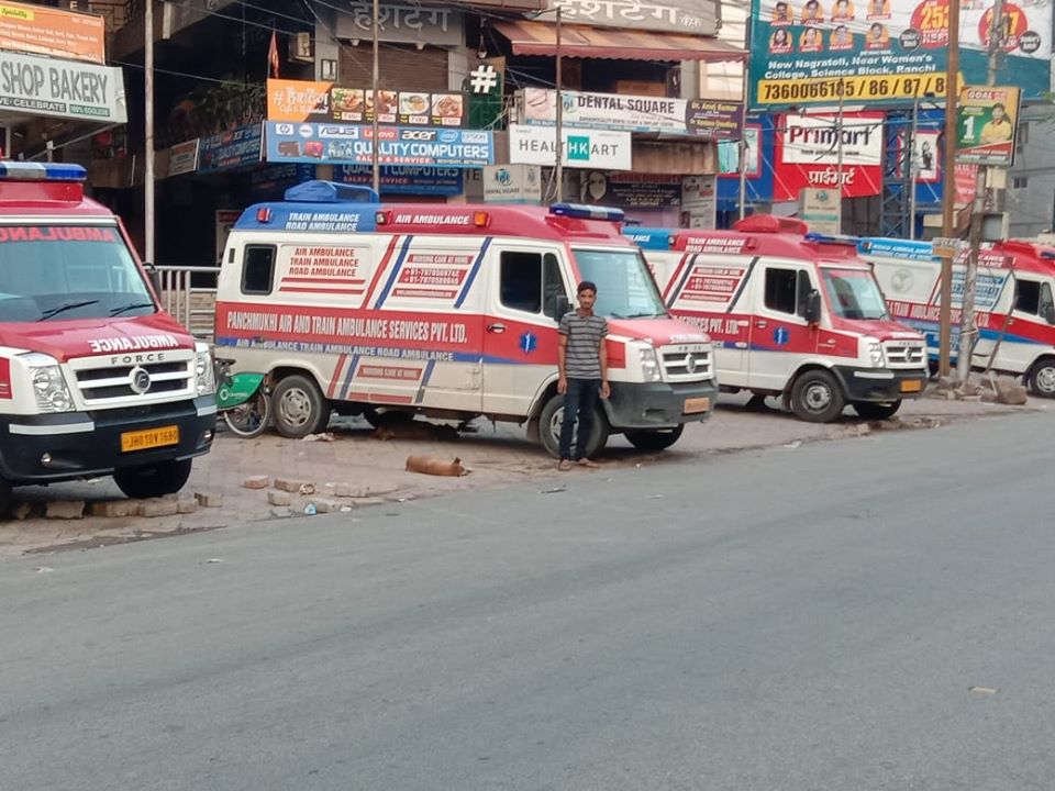 Panchmukhi Air and Train Ambulance Services in Muzaffarpur Purnea Raxaul