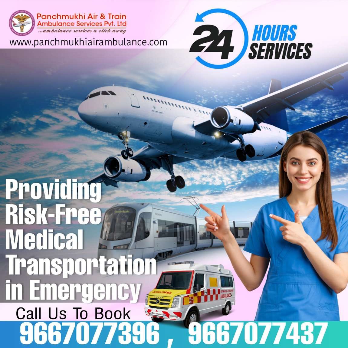 Panchmukhi Air Ambulance is Associated with The Safety and Comfort of the Patients
