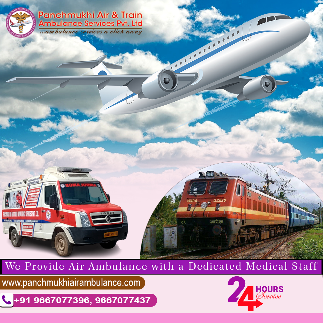 Panchmukhi Air Ambulance Service in Dibrugarh Guarantees Health of the Patient is not Compromised