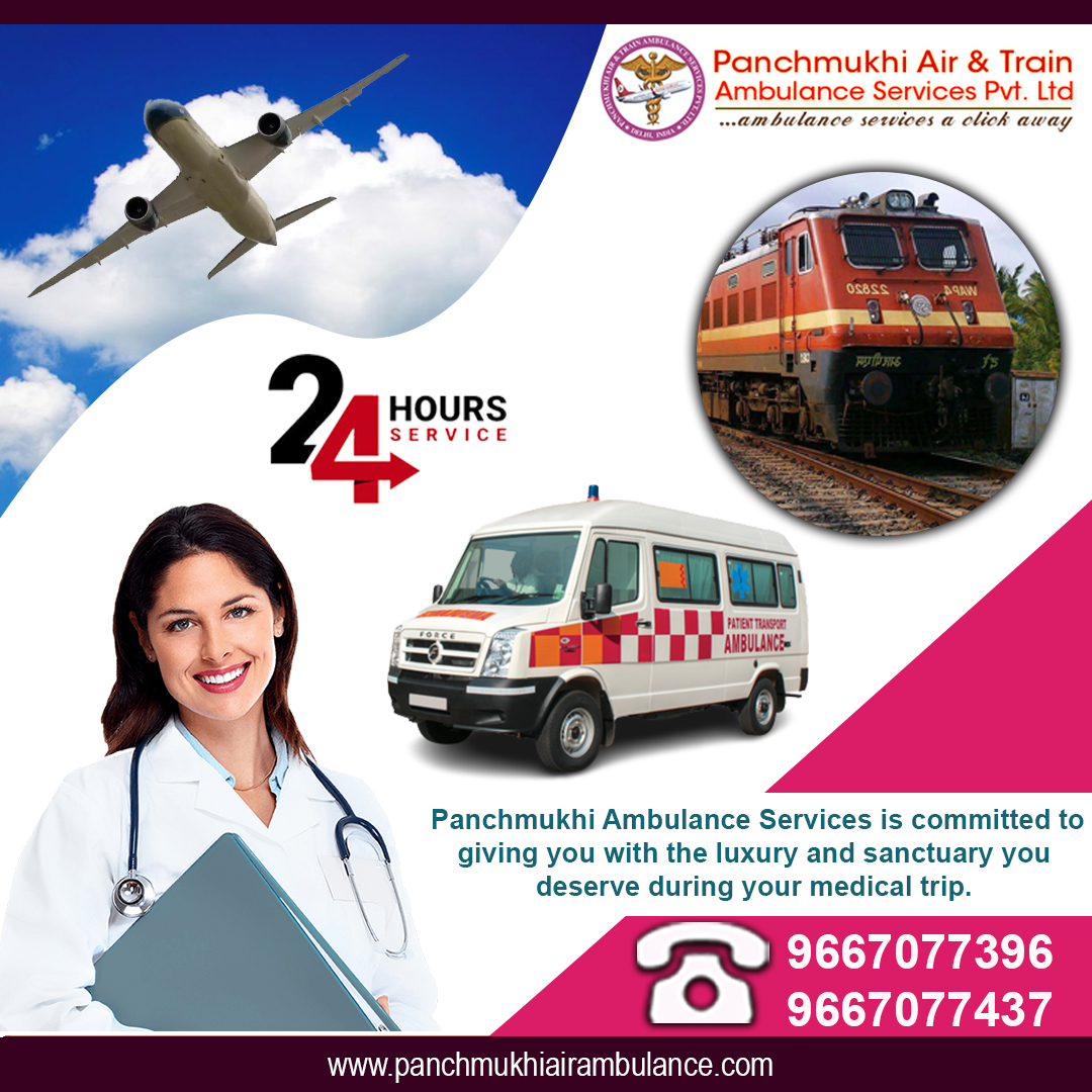 Panchmukhi Air Ambulance Services in Patna is Providing ICU-Facilitated Air Ambulance Services