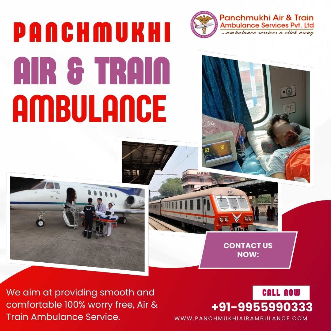 Critical and Intensive Care Medical Transfer is Offered at Air and Train Ambulance in Bangalore for the Convenience of Patients