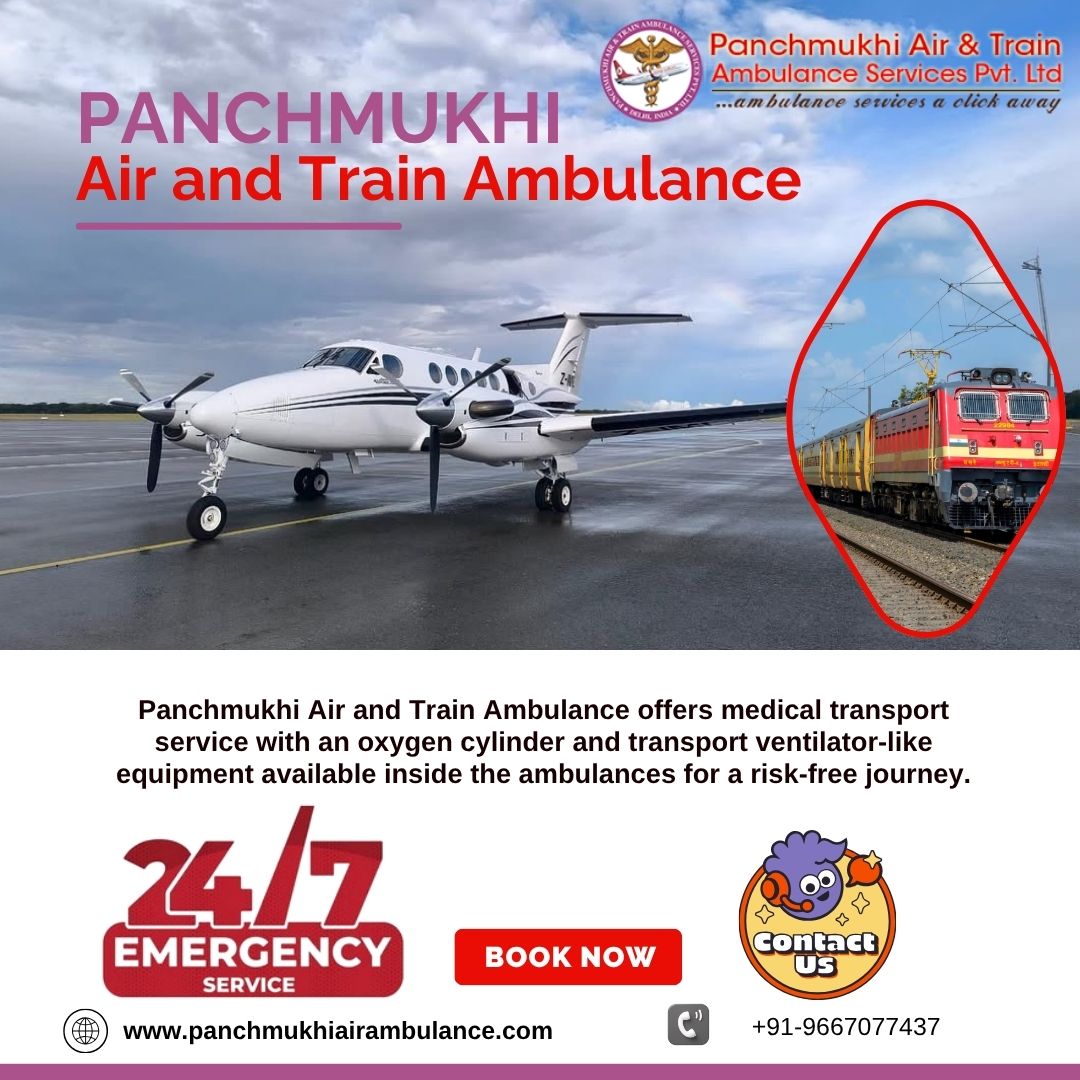 Panchmukhi’s Air and Train Ambulance Services in Patna is dedicated to serving the Urgent Requests of the Patients