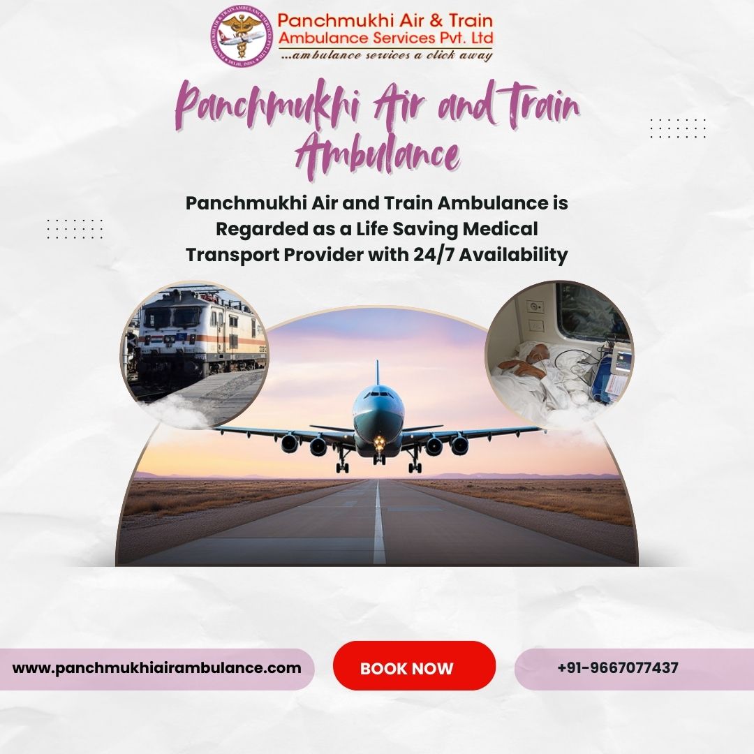 With Continuous Medical Support Travel Safely via Panchmukhi’s Air and Train Ambulance Services in Mumbai