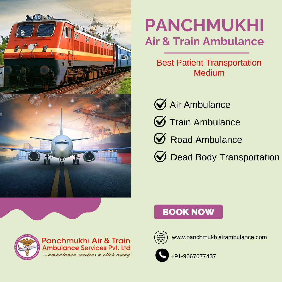 Panchmukhi’s Air and Train Ambulance Services in Patna Demonstrate Safety of the Highest Level while Transferring Patients