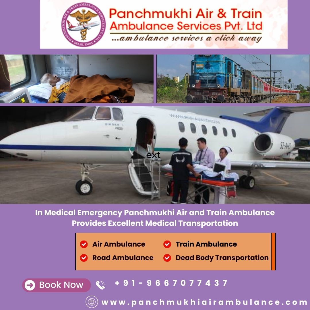 Travel with a Global Network of Doctors, Nurses, and Paramedics for Patient Safety at Panchmukhi’s Air and Train Ambulance Services in Kolkata