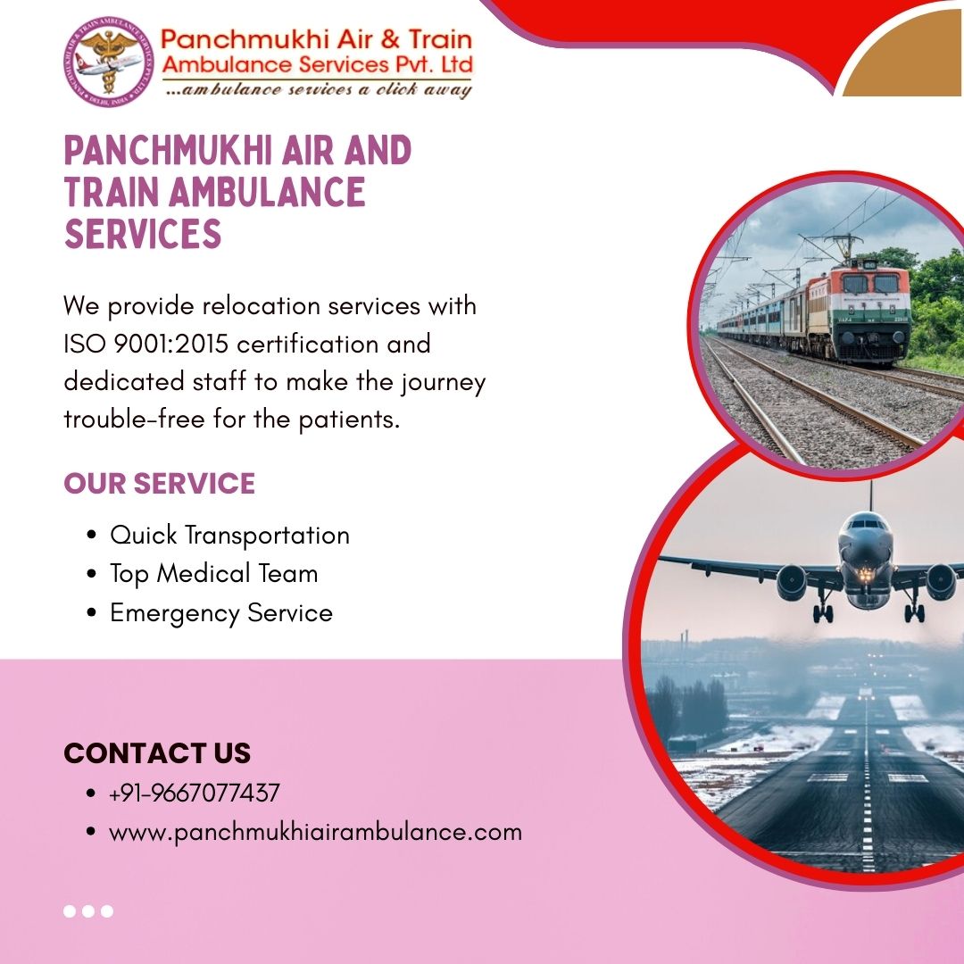 Panchmukhi’s Air and Train Ambulance Service in Hyderabad is Available Round the Clock for Shifting Patients Hassle Free