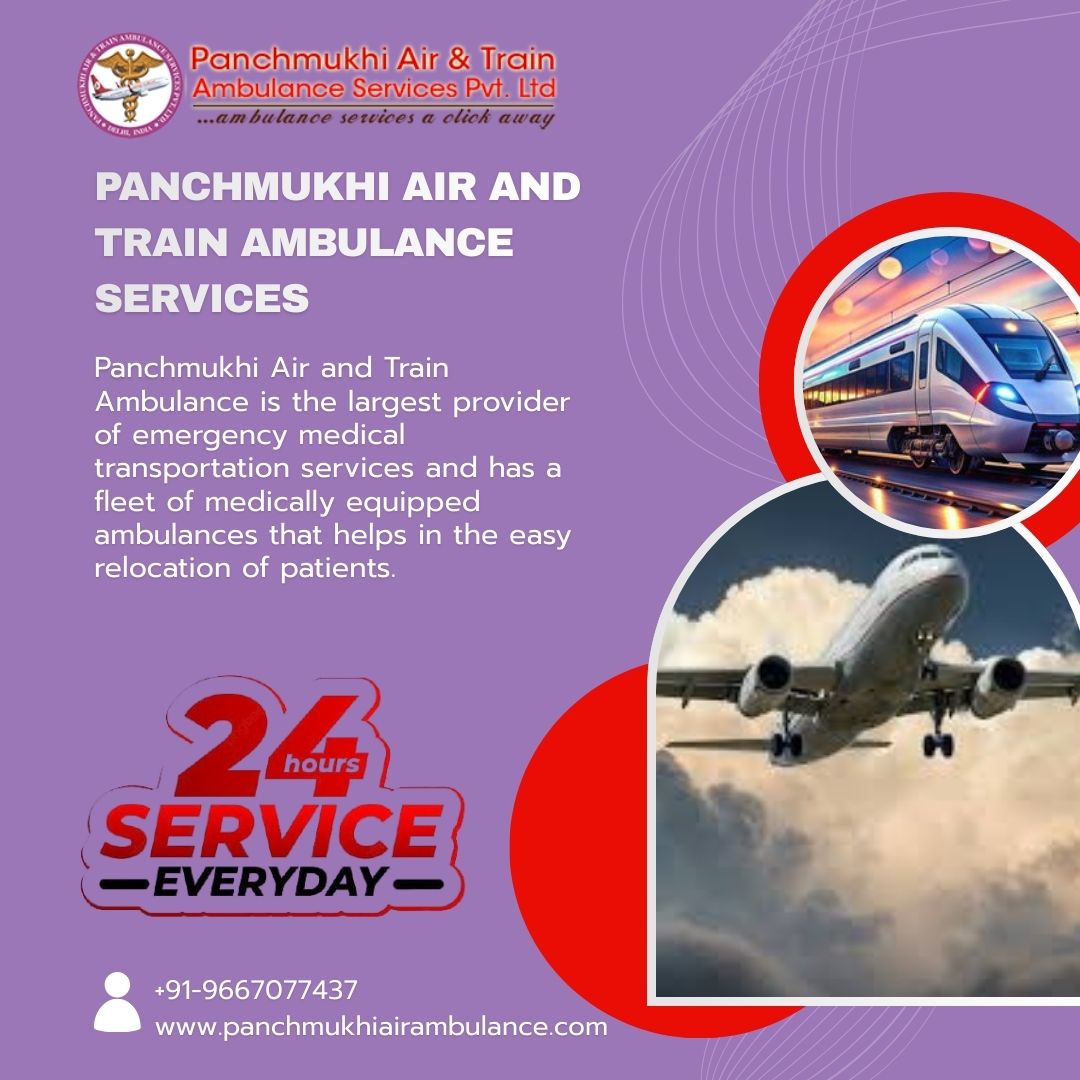 Get Access to a Fully Facilitated Medical Transport Service at Panchmukhi’s Air and Train Ambulance Services in Mumbai