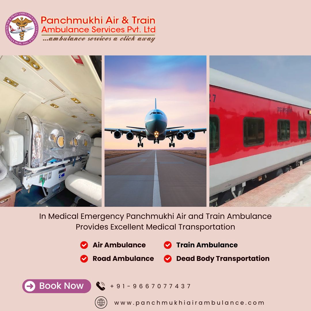 Get Case Specific Medical Transport Service at a Lower Fare at Panchmukhi’s Air and Train Ambulance Services in Bangalore