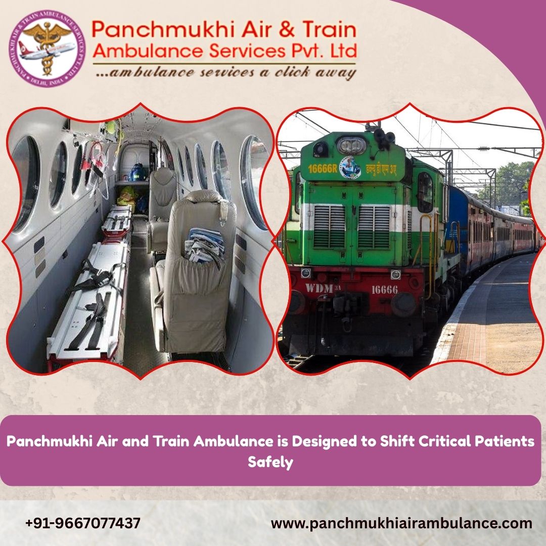 Panchmukhi’s Air and Train Ambulance Services in Bangalore is Available 24/7 for Emergency Critical Patient Transport