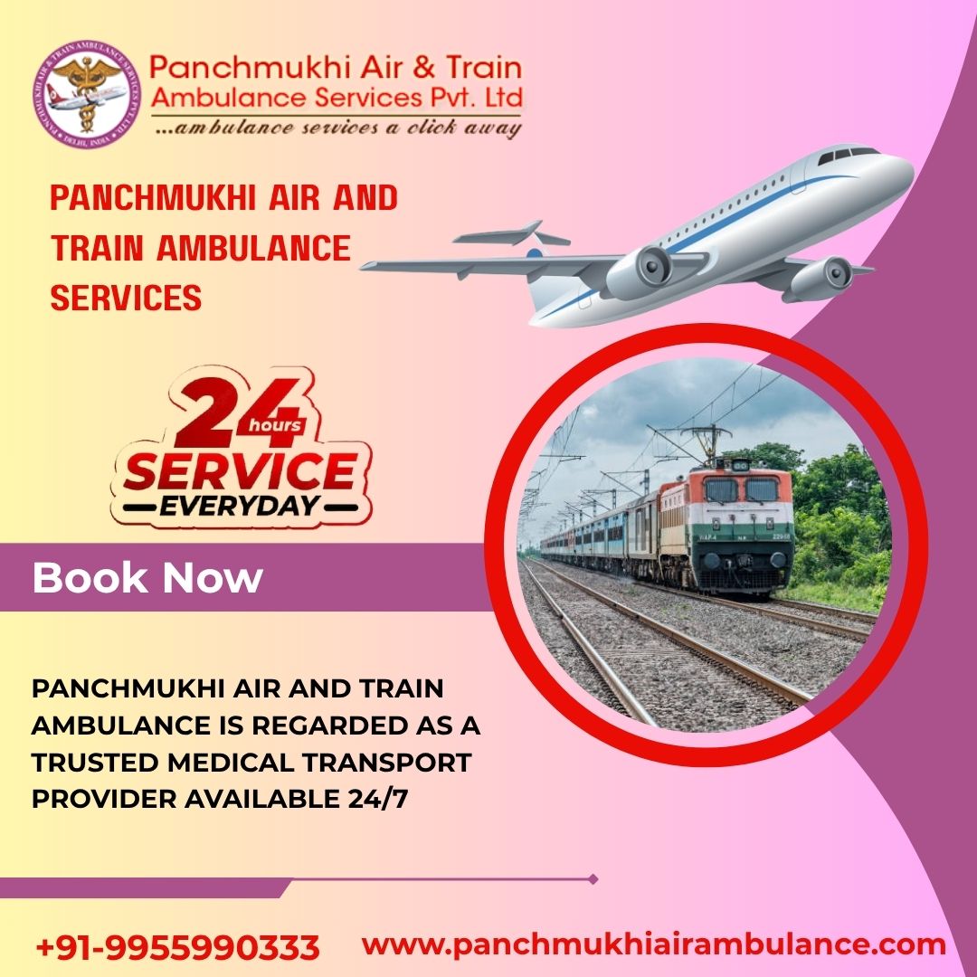 Hire the Most Authentic Air and Train Ambulance in Patna at Panchmukhi