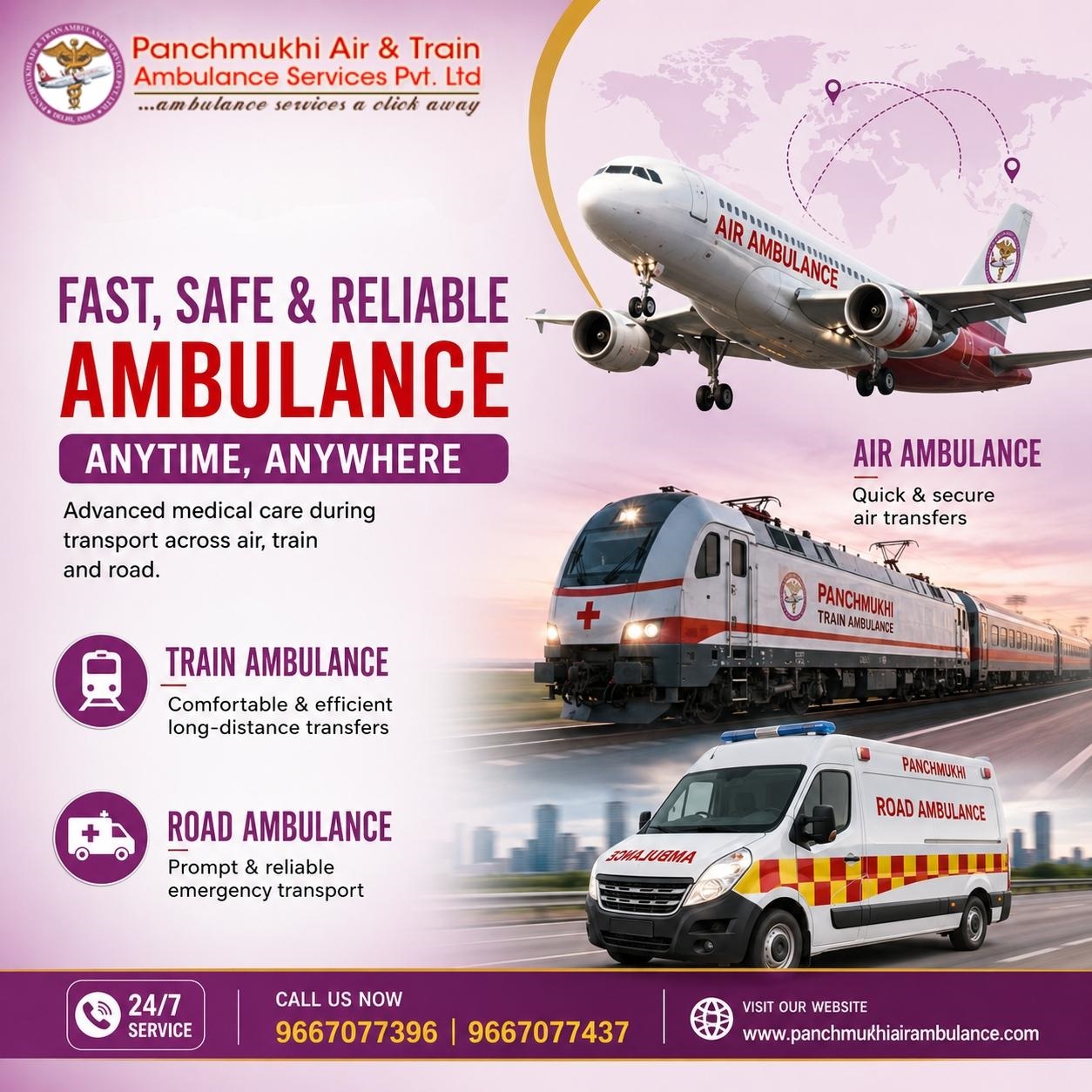 Panchmukhi Air Ambulance Service in Hyderabad Delivers Medical Transport in a Hospital-Like Atmosphere