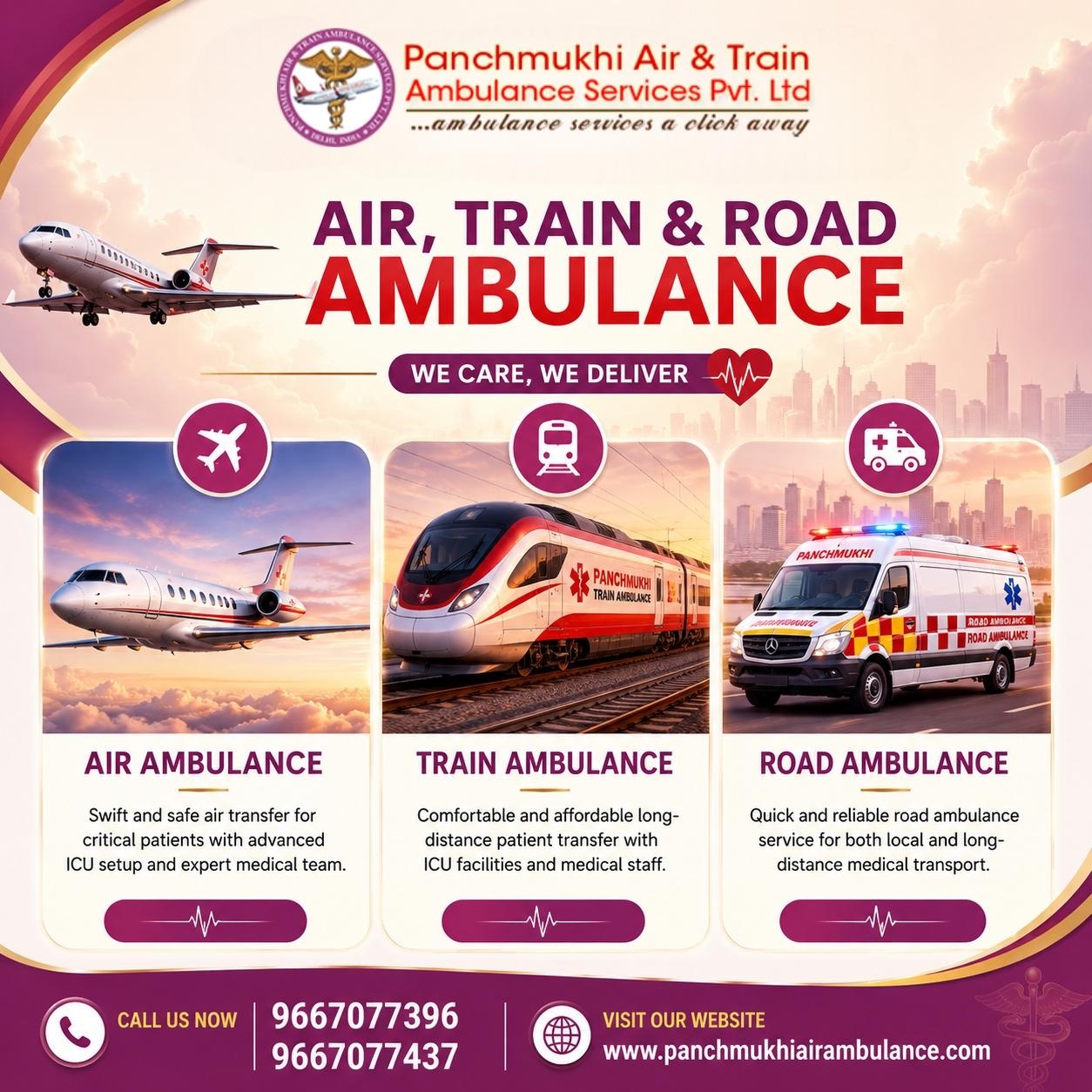 Panchmukhi Air Ambulance Service in Patna- A Resourceful Service for Your Support