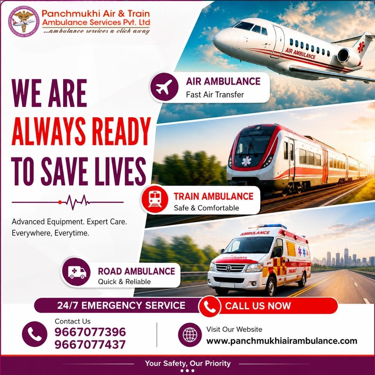 Panchmukhi Air Ambulance Service in Patna Confirms Minimal Trouble in Transit