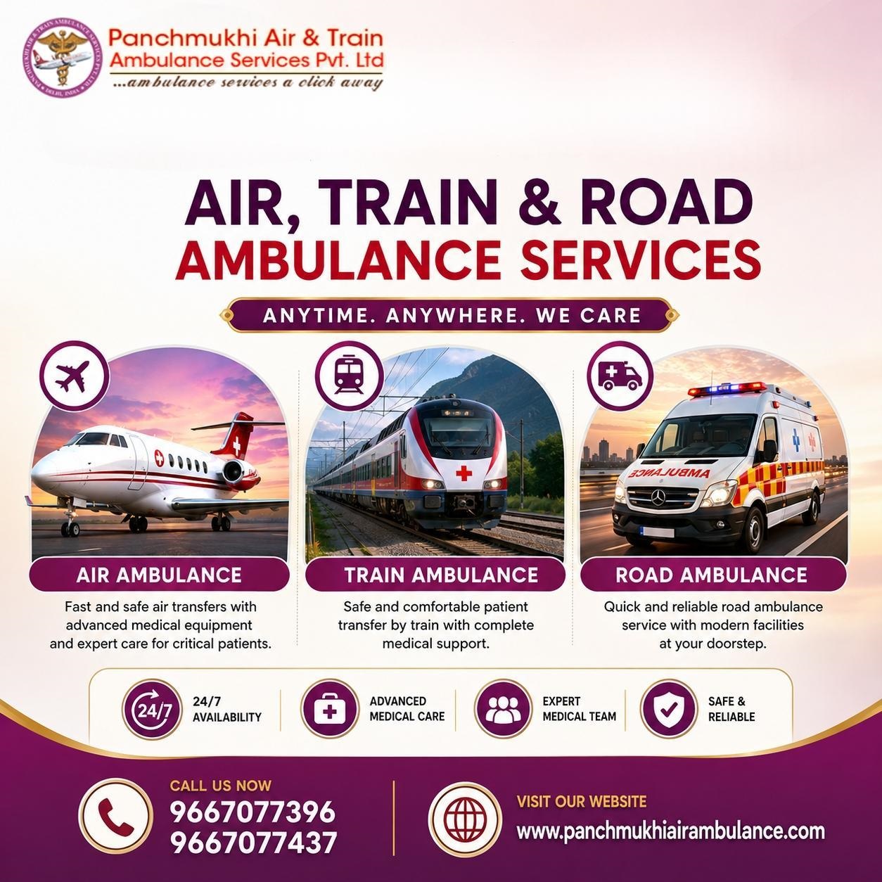 Book an Air Ambulance Service in Lucknow with Easy Processes at Panchmukhi