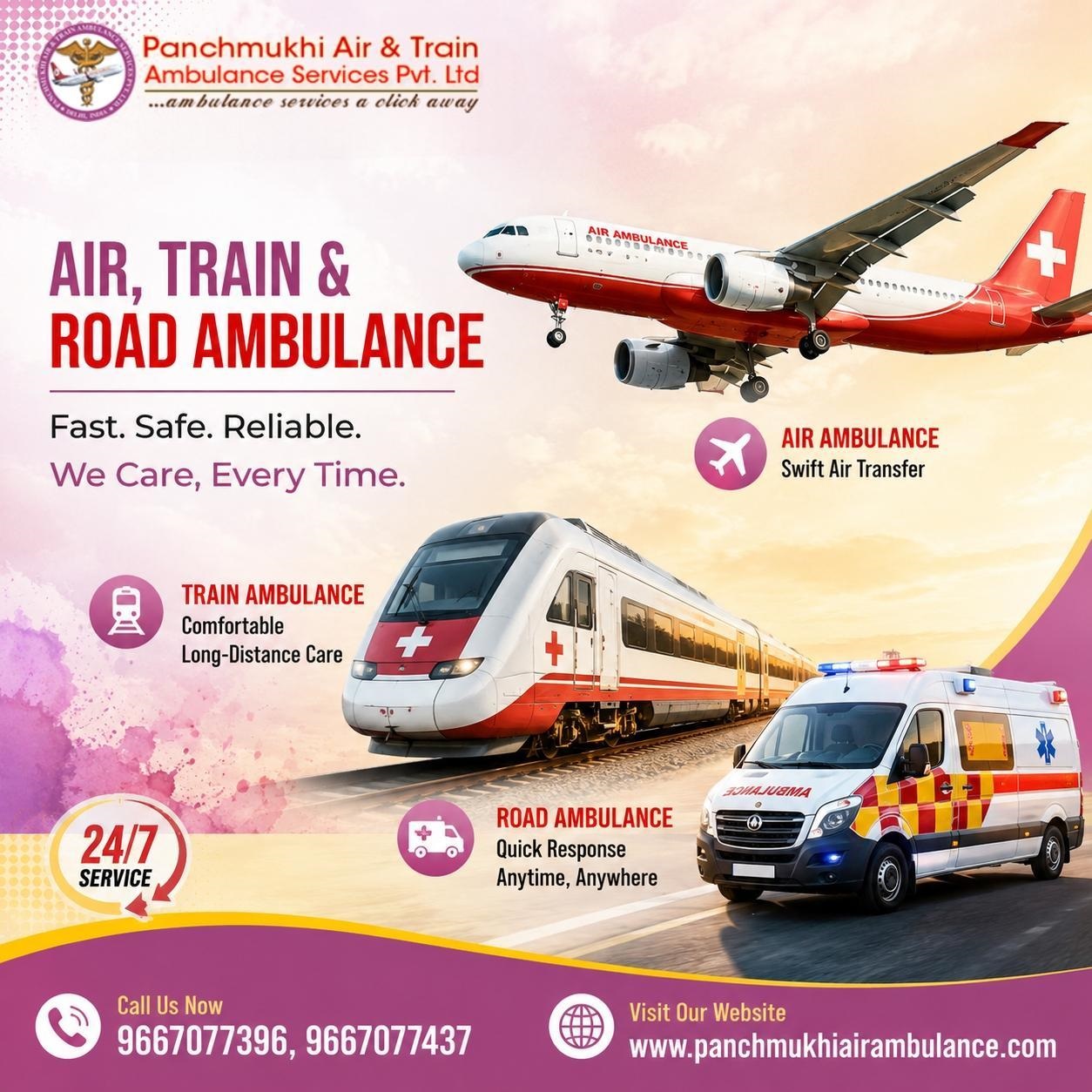 Panchmukhi Air Ambulance Service in Ranchi is Available to Offer Risk-Free Relocation