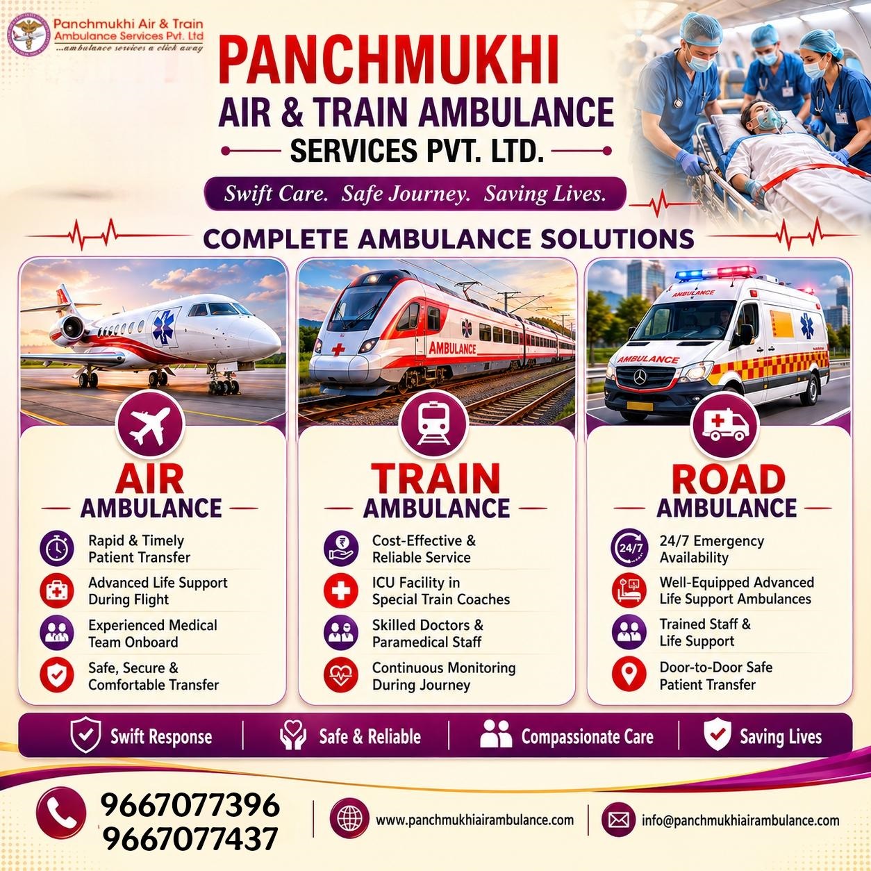 Receive Authenticity in Patient Transfer at Panchmukhi Air Ambulance in Kolkata