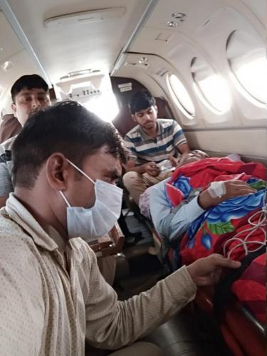 Panchmukhi Air Ambulance from Guwahati to Delhi