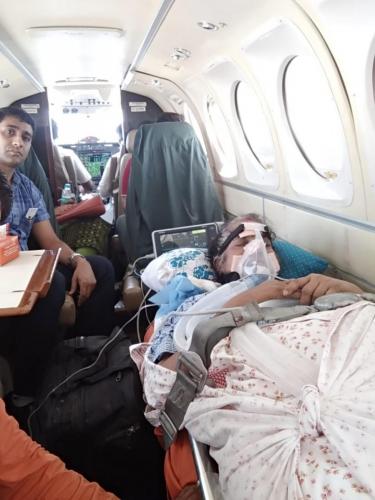 Panchmukhi Air Ambulance from Chennai with Medical Team